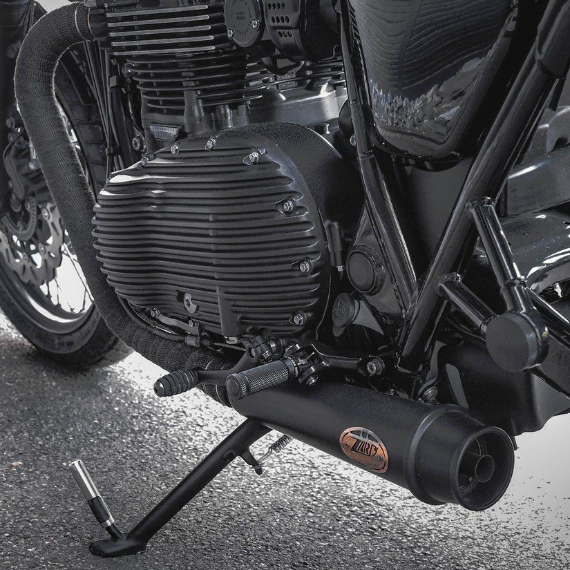 ボンネビル T100/T120 Racing 2-2 フルエキゾーストマフラー (ブラック