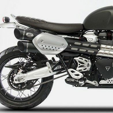 スクランブラー1200 21-23 スリップオンマフラー Eマーク付き (ブラック) ZARD_1