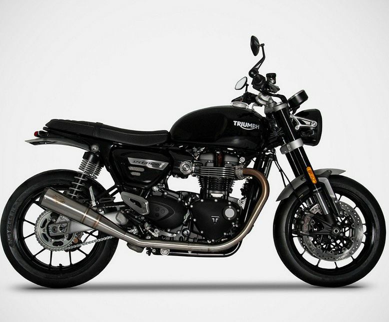 チタン ワンオフスリップオン スラクストンR/S/TFC、スピードツイン1200 Triumph Thruxton 1200 RS ヴィンテージコニック ツイン スリップオン