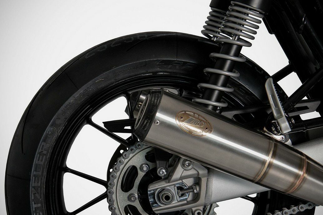 チタン ワンオフスリップオン スラクストンR/S/TFC、スピードツイン1200 Triumph Thruxton 1200 RS ヴィンテージコニック ツイン スリップオン