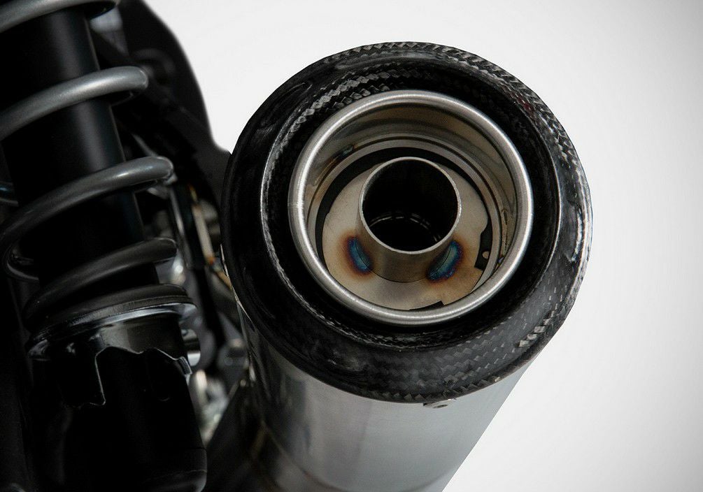 スピードツイン1200 スラクストン1200 スリップオンマフラー カーボン