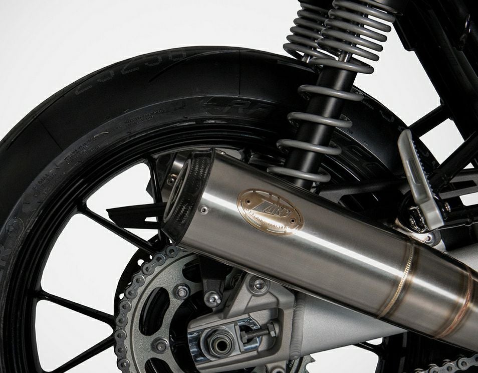 スピードツイン1200 スラクストン1200 スリップオンマフラー カーボン