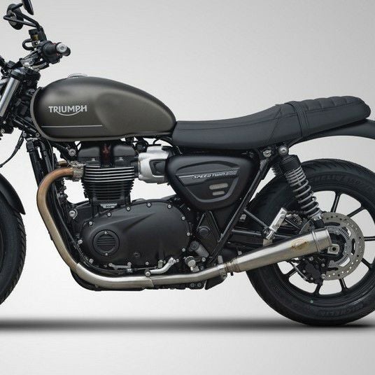 Triumph マフラー ボンネビル T100/T120, Street Twin/CUP 2-1 LOW GP フルエキ マフラー