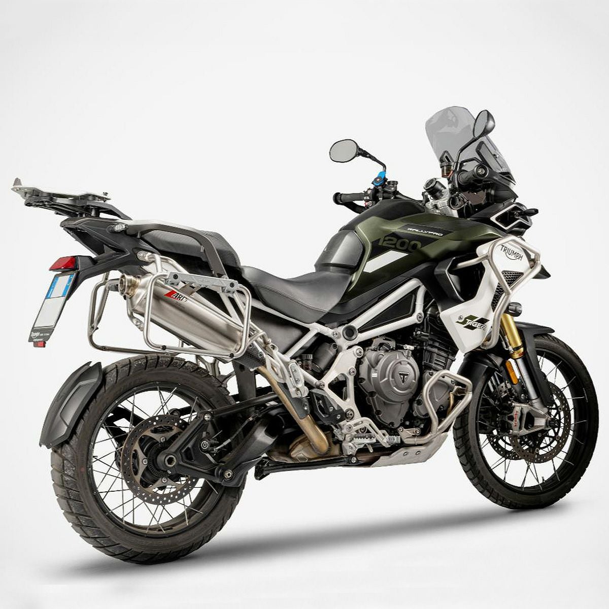 タイガー1200 レーシング SS スリップオンマフラー (ステンレス) ZARD