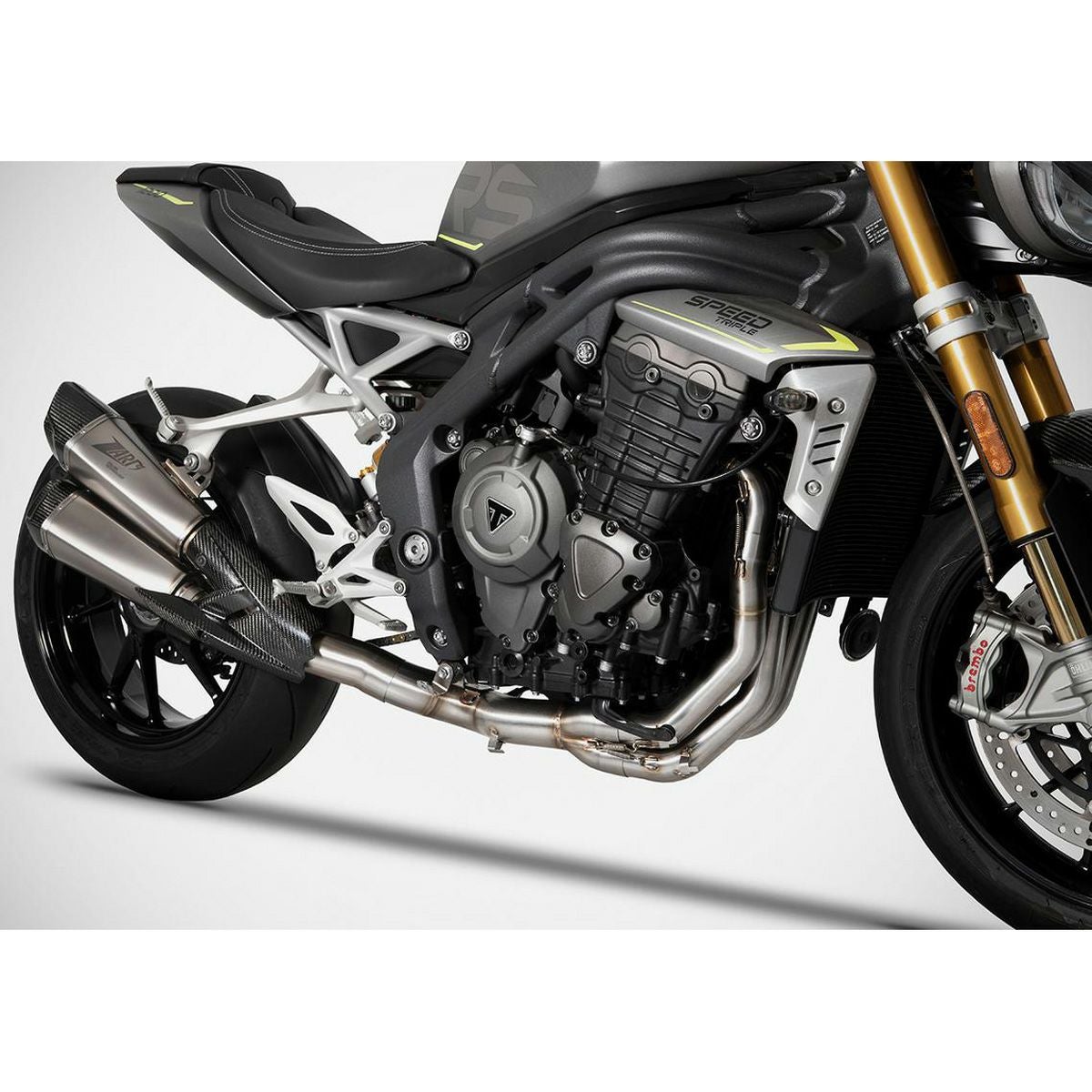 スピードトリプル1200 21-24 EURO5 チタニウム スリップオンマフラー用