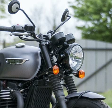 モトトリオ　ヘッドライトステー　ボンネビルt120 T100/T120 ヘッドライトステー＆レギュレーターブラケット ブラック