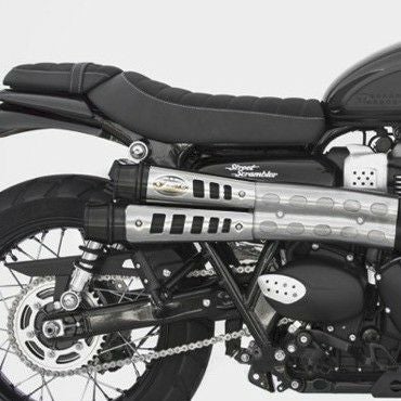 cb350　スクランブラーマフラー書有り　ローリング・ストーンズ スクランブラー900/ストリートスクランブラー スリップオンマフラー
