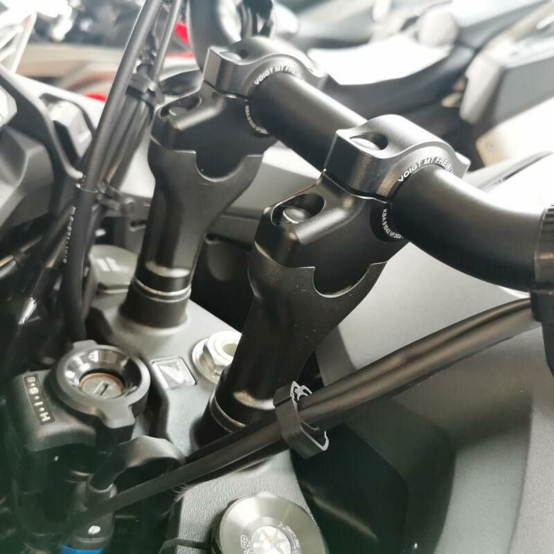 NT1100 2022～2024 ハンドルバーライザー 30mmUP,21mmOffset ブラック VOIGT MOTO TECHNIK_1