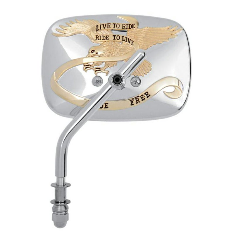 EMGO LIVE TO RIDE ミラー 左用 (クローム/ゴールド)_1