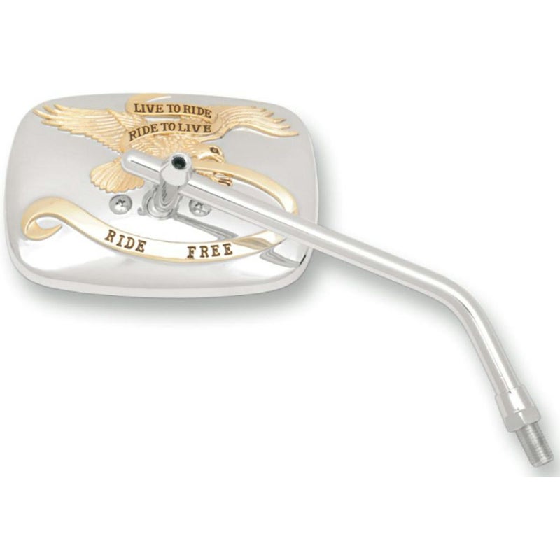 EMGO RIDE FREE ミラー 右用M10 (クローム/ゴールド)_1