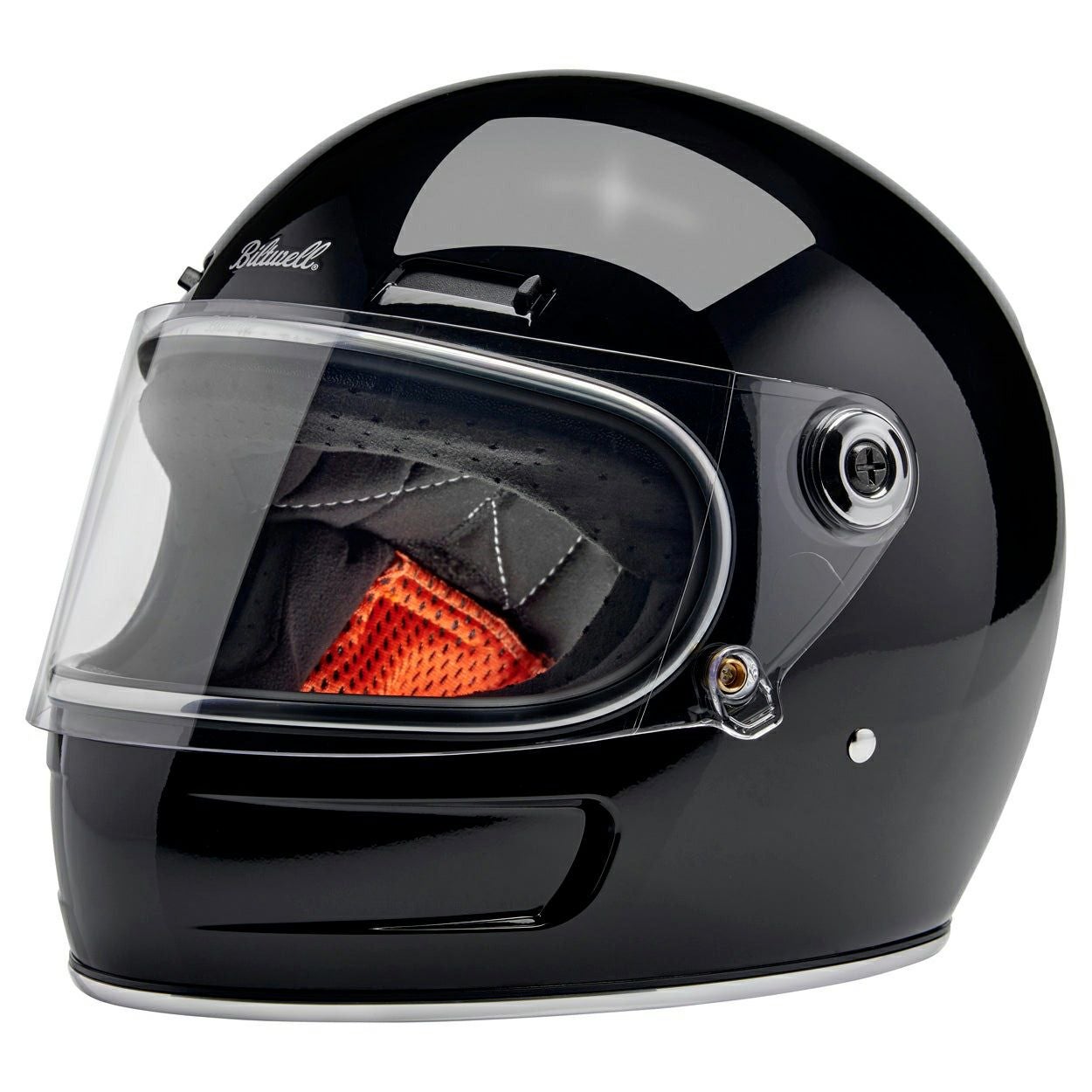 ビルトウェルヘルメット美品 Biltwell GRINGO SV フルフェイスヘルメット (グロスブラック