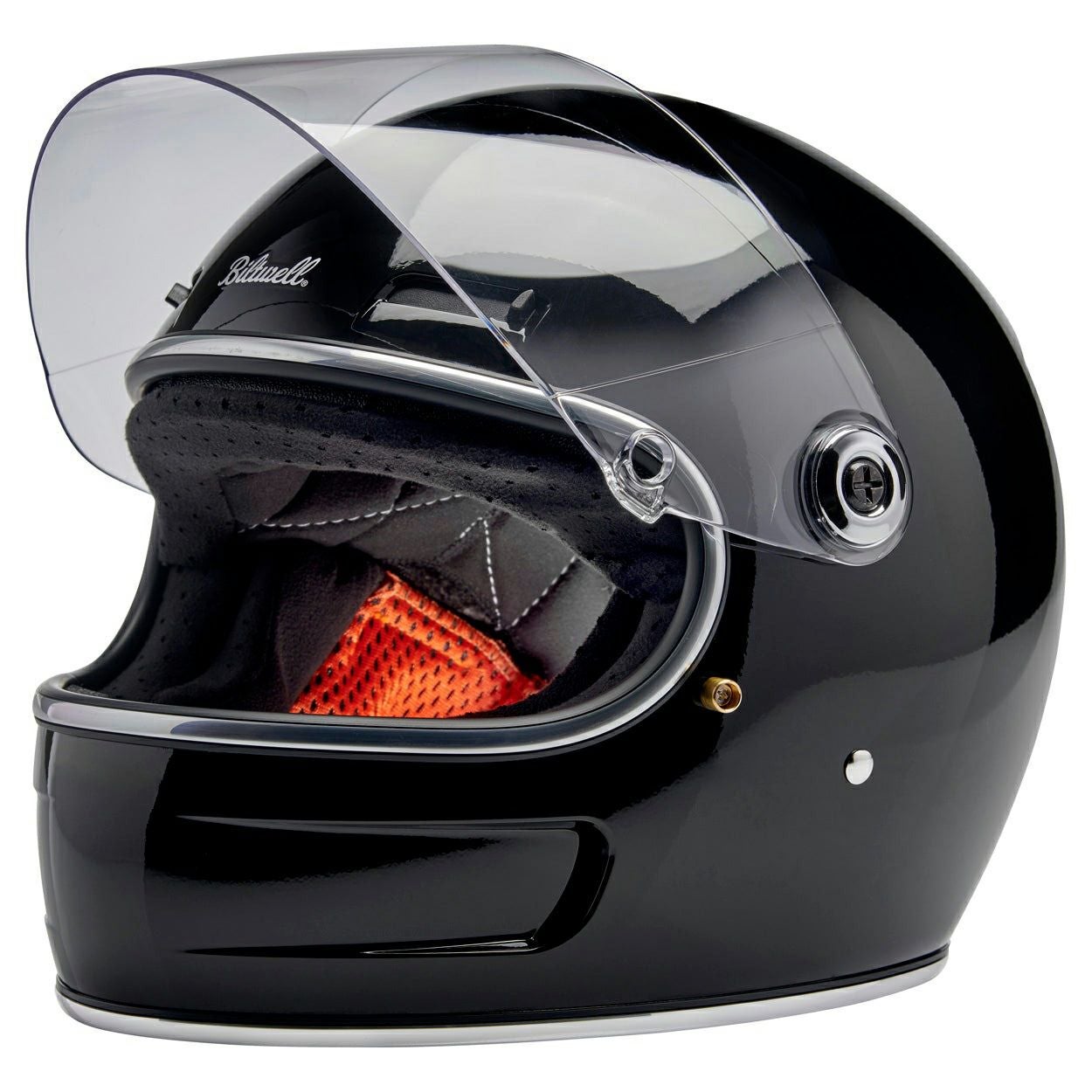 Biltwell GRINGO SV フルフェイスヘルメット (グロスブラック) Gringo SV Helmet - Gloss Black