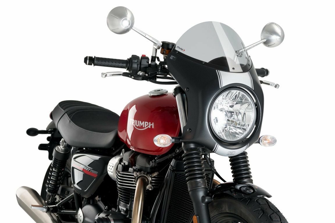 トライアンフスピードツイン900用カウル puig 超希少 ストリートツイン スピードツイン900/1200 スクリーン フロントカウル
