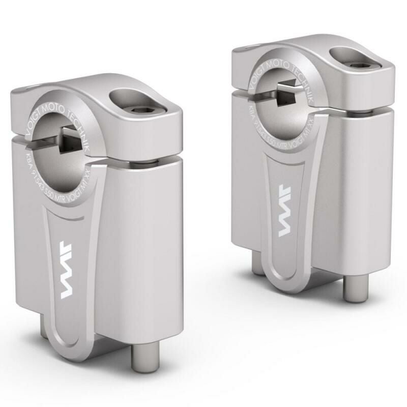 モンキー125 ハンドルバーライザー 50mmUP シルバー VOIGT MOTO TECHNIK_1