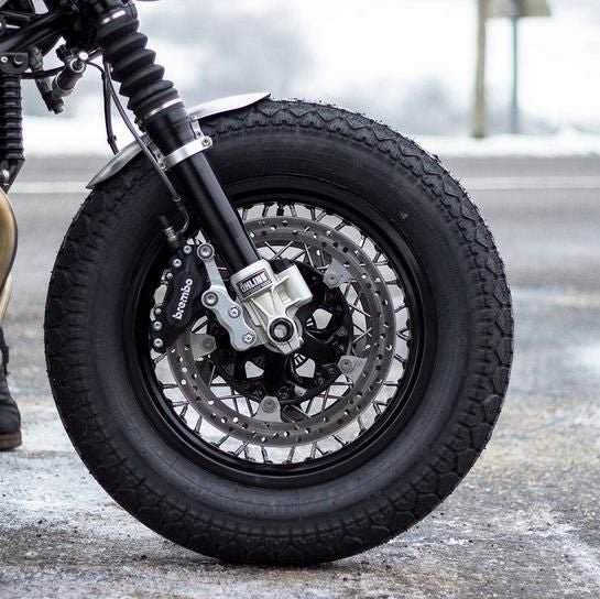 RnineT 2014～ 前後16インチ ホイールリム/スポーク サテンブラック
