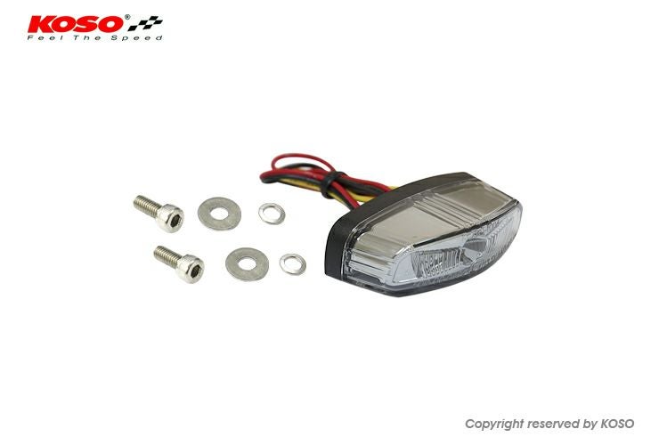 KOSO LED テールランプ & ナンバー灯 レッドレンズ 