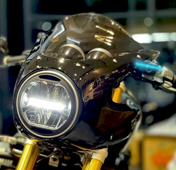 R nineT用 DKdesign フロントカウル フェアリング ロケットカウル BMW RnineT 14- フロントカウル フェアリング ロケットカウル ブラック