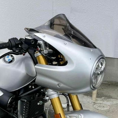 BMW RnineT 14- フロントカウル フェアリング ロケットカウル シルバー 