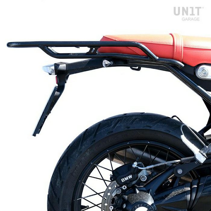 BMW RnineT リアキャリア ラック & タンデムグリップ ロング ブラック