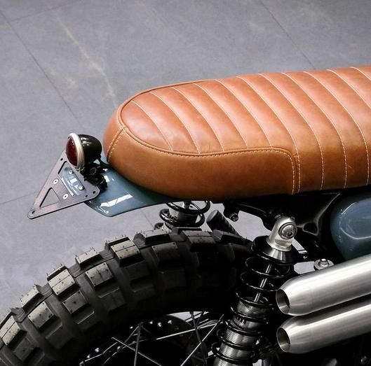 グッズ(GOODS) ビンテージラウンドテール ブラック | バイクカスタム
