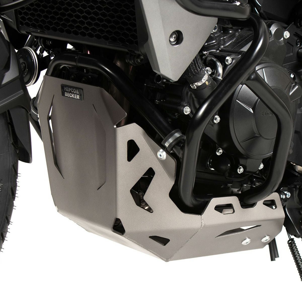XL750 トランザルプ スキッドプレート (シルバー) Hepco & Becker_1
