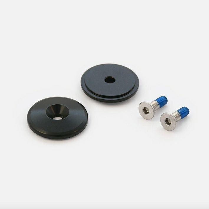 水冷トライアンフ用 ロープロファイル バーエンドキャップ ブラック