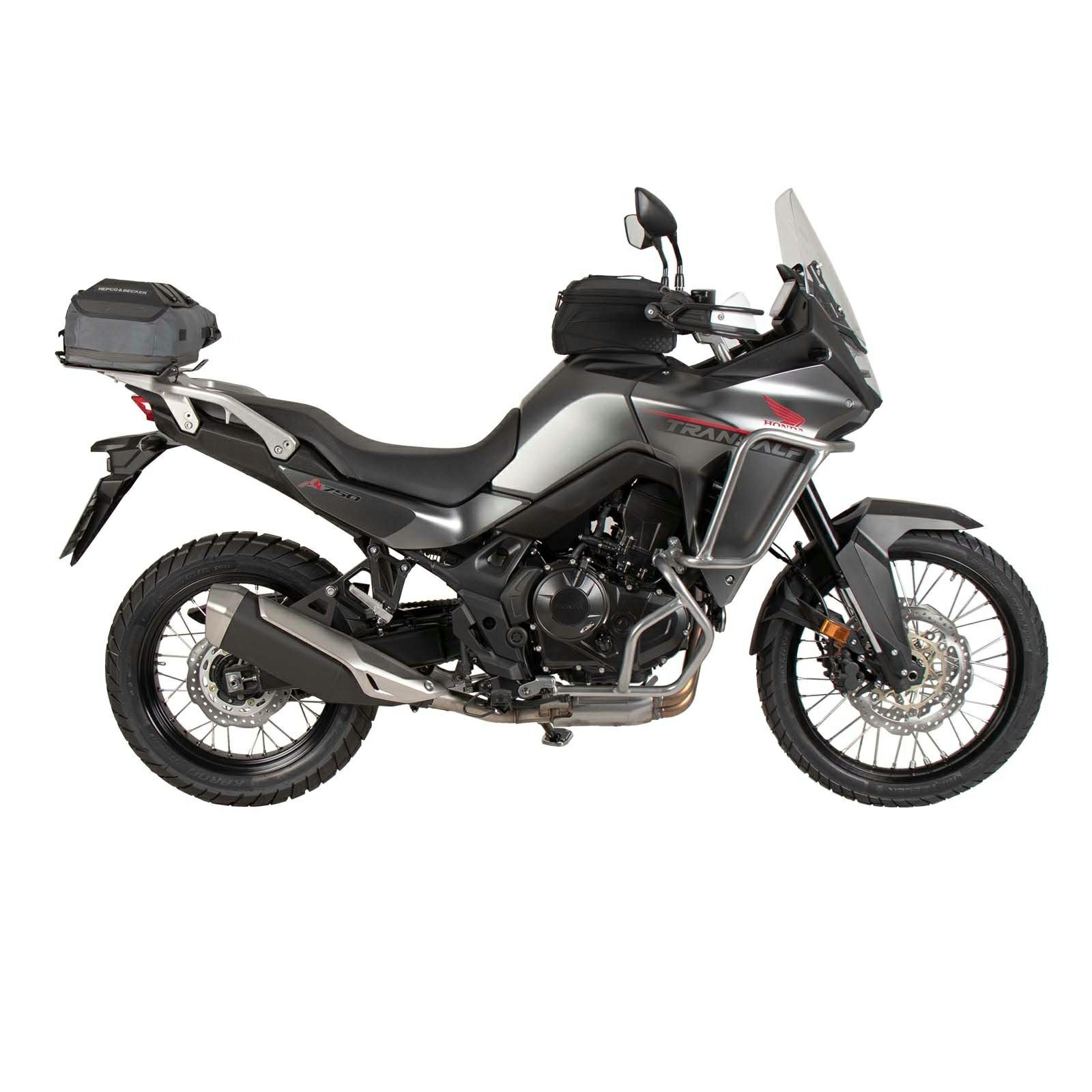 XL750 トランザルプ用 リアキャリア拡張プレート (ブラック) Hepco