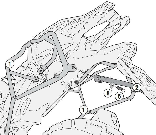 GIVI G310GS BMW サイドキャリア パニアケースホルダー MONOKEY