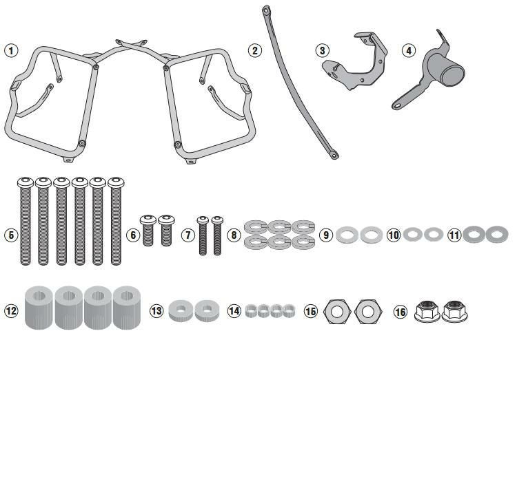 GIVI G310GS BMW サイドキャリア パニアケースホルダー MONOKEY