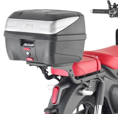 カブカスタム（角目系）リアキャリアGIVI付 スーパーカブ C125 22- MONOLOCK対応トップケース用 リアキャリア GIVI
