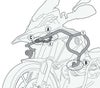 GIVI R1200GS/R1250GS 13～23 ボディフレームガード アッパー ブラック スチール BMW_3