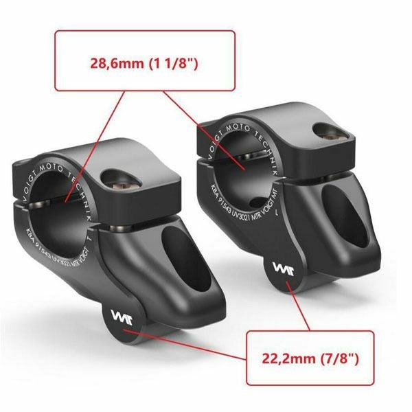 Z650RS 21- ファットバー変換用ハンドルバーライザー 30mm UP 21mm