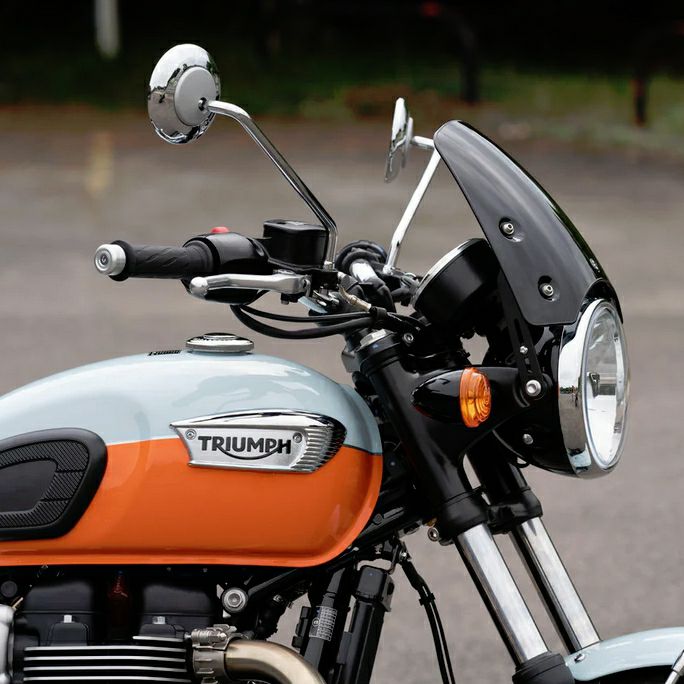 空冷 水冷 ボンネビル T100 T120 スクリーン クラシックS3 ブラック