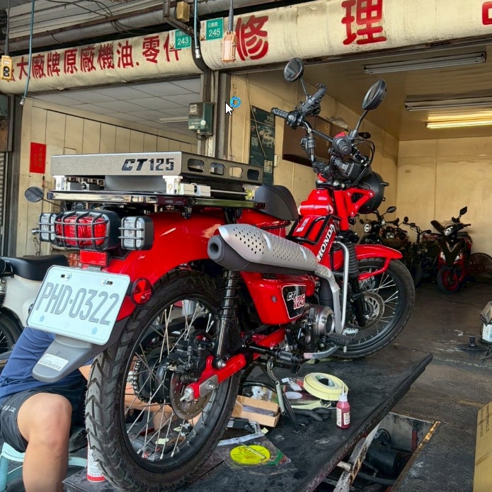 CT125 ハンターカブスライディング ラゲッジラック キャリア OMA_3