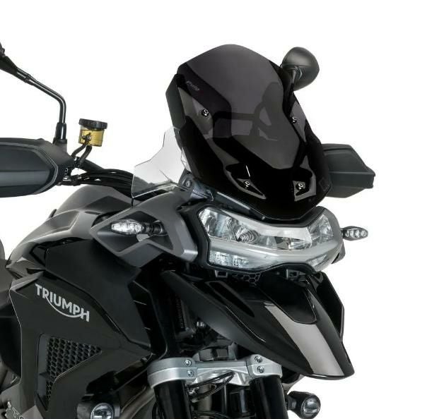 トライアンフTiger1200(スポーツ)スモークスクリーン タイガー 1200 GT/PRO/RALLY スポーツスクリーン ダークスモーク Puig