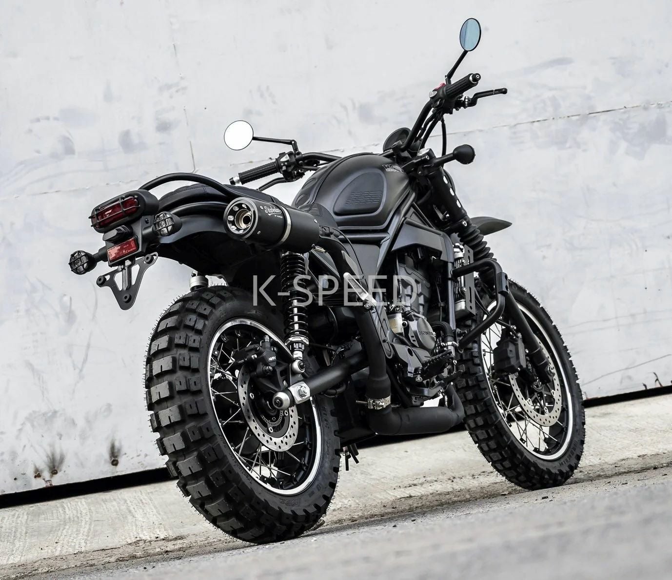 ホンダ CL250 スリップオンマフラー ブラック K-SPEED | バイク