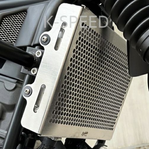 ホンダ CL250/CL500 ラジエーターガード ヘキサゴン シルバー K-SPEED_1