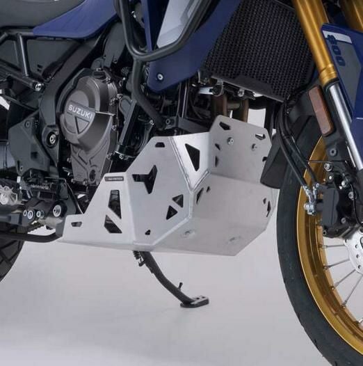 Vストローム800 DE スキッドプレート シルバー SW-MOTECH | バイク