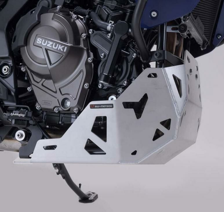 Vストローム800 DE スキッドプレート シルバー SW-MOTECH | バイク