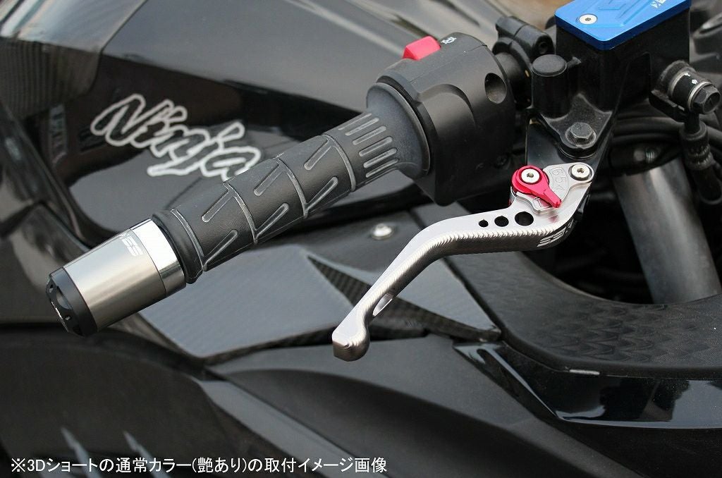Z900RS ZX-6R アジャストレバー 3Dショート ブラック SPEEDRA | バイク