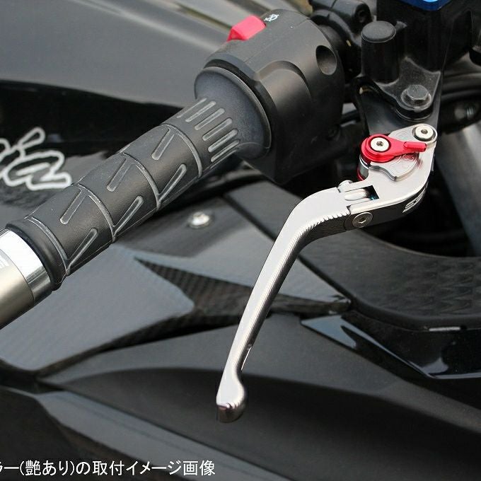 Z900RS ZX-6R アジャストレバー 3D可倒式 シルバー SPEEDRA | バイク