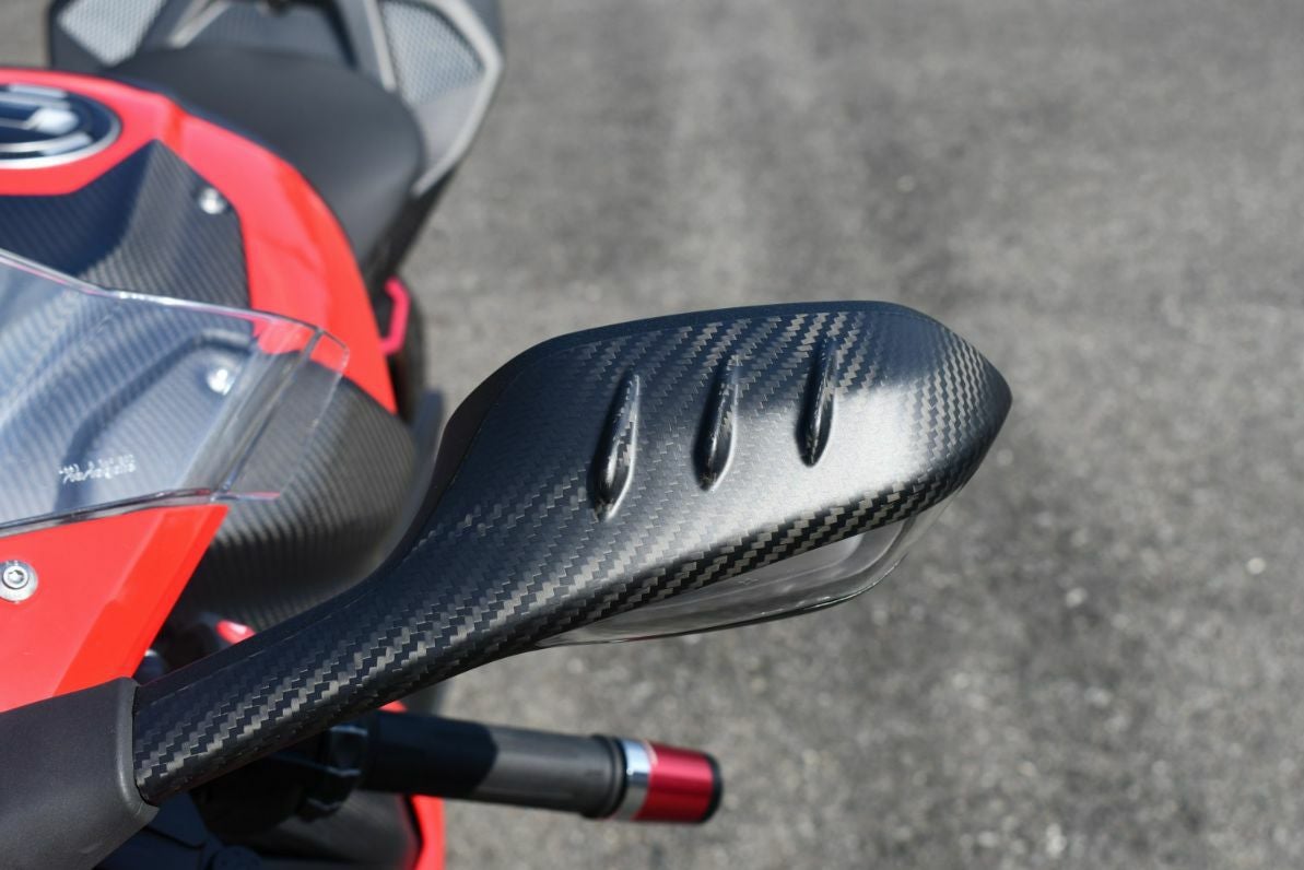 S1000RR (2019-2026) SPEEDRA カーボンミラーカバー BMW S1000RR ミラーカバー 左右セット ドライカーボン SPEEDRA