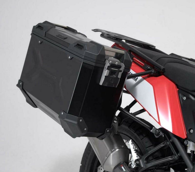 テネレ700 アドベンチャー アルミサイドパニアケースセット L/M ブラック SW-MOTECH_1