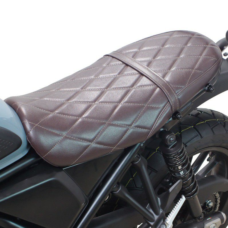 【中古品・美品】HONDA純正品　バイクシート ブラウンCL250専用 ホンダ（HONDA） CL250 CL500 シート ダブルシート 純正交換用 1CM