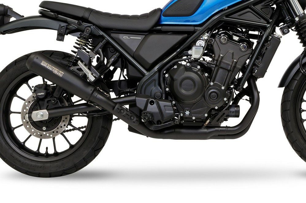 ホンダ CL500 フルエキゾーストマフラー SHORT MEGAPHONE BLACK