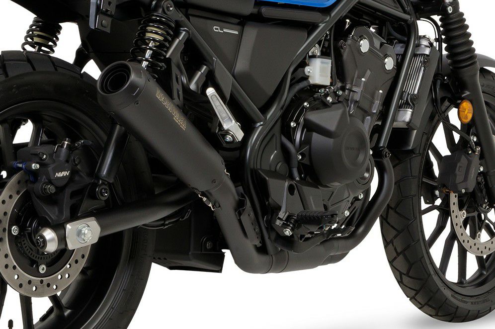 ホンダ CL500 フルエキゾーストマフラー SHORT MEGAPHONE BLACK