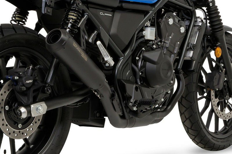ホンダ CL500 フルエキゾーストマフラー SHORT MEGAPHONE BLACK 