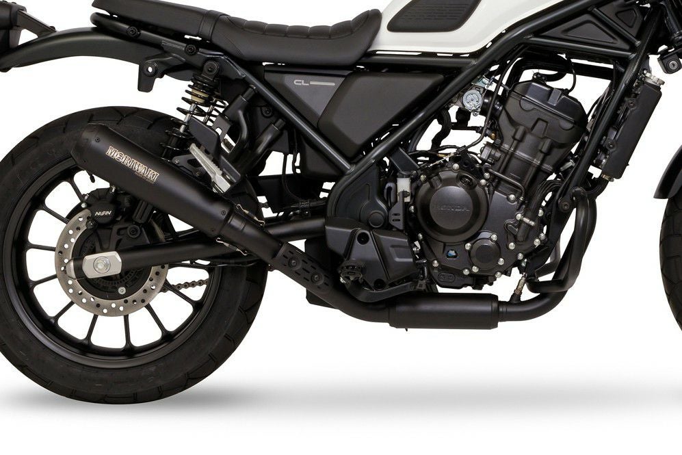 ホンダ CL250 フルエキゾーストマフラー SHORT MEGAPHONE BLACK