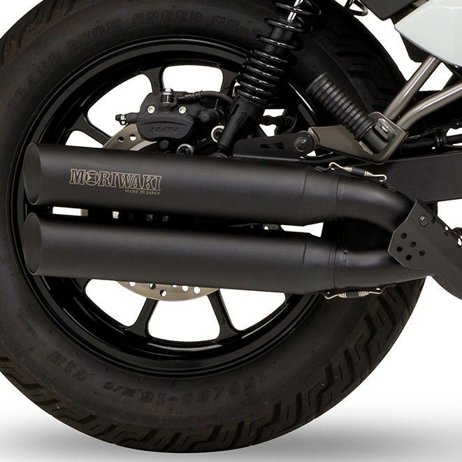 エリミネーター 400 スリップオンマフラー CROSS TWIN BLACK モリワキ