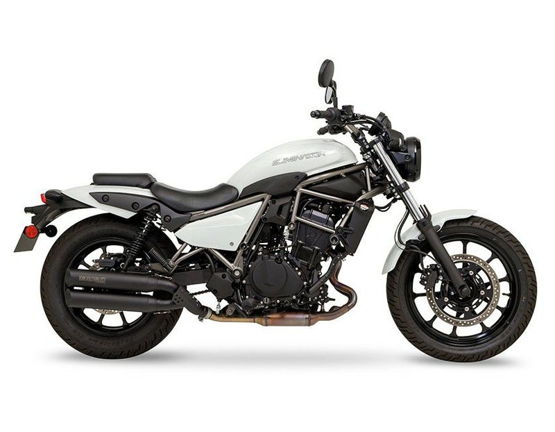 エリミネーター 400 スリップオンマフラー CROSS TWIN BLACK モリワキ 